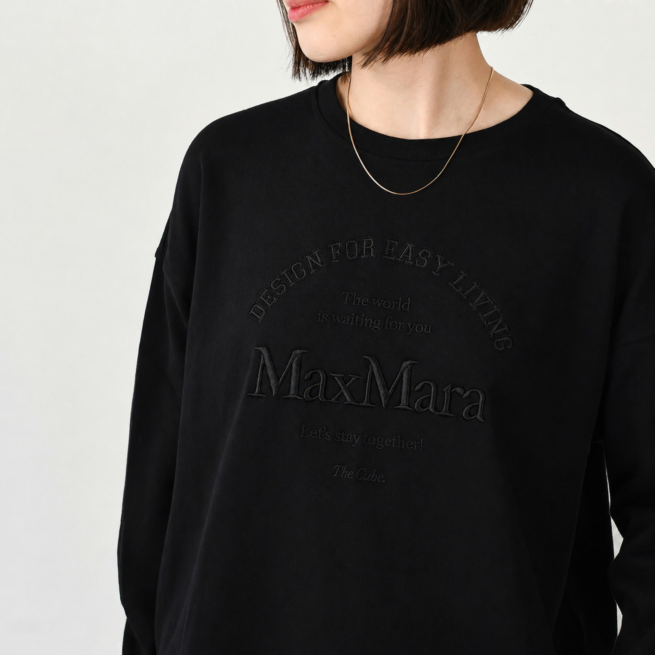 S Max Mara エス マックスマーラ RUGIADA コットン ジャージー 長袖 SMMRUGIADA 2619971031600 レディース ブラック ベージュ カーキ コットン 長袖 ロンT ジャージーT