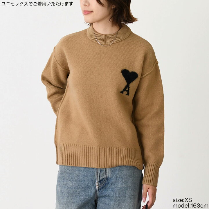 楽天市場】【ラスト1点】AMI PARIS アミパリス トップス クルーネック 