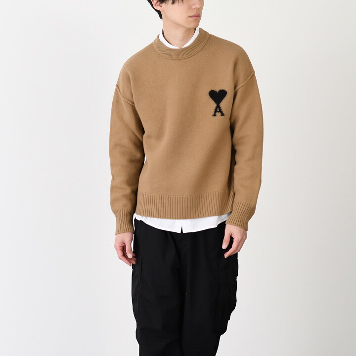 楽天市場】【ラスト1点】AMI PARIS アミパリス トップス クルーネック 