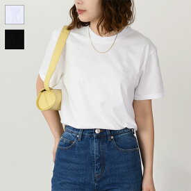AMI ALEXANDRE MATTIUSSI アミ アレクサンドル マテュッシ アミパリス オーガニックトップス ロゴT コットンジャージー Tシャツ UTS003 724 レディース ユニセックス ホワイト ブラック ミニロゴ きれいめ incpt