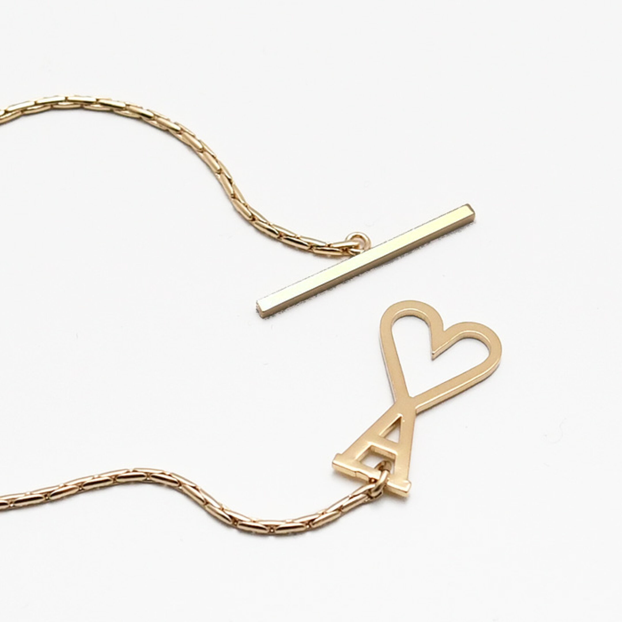 AMI PARIS アミパリス ブレスレット アクセサリー チェーンブレスレット AMI ALEXANDRE MATTIUSSI AMI DE COEUR UJW917 361 メンズ ユニセックス ゴールド 真鍮 ロゴ ギフト プレゼント おすすめ
