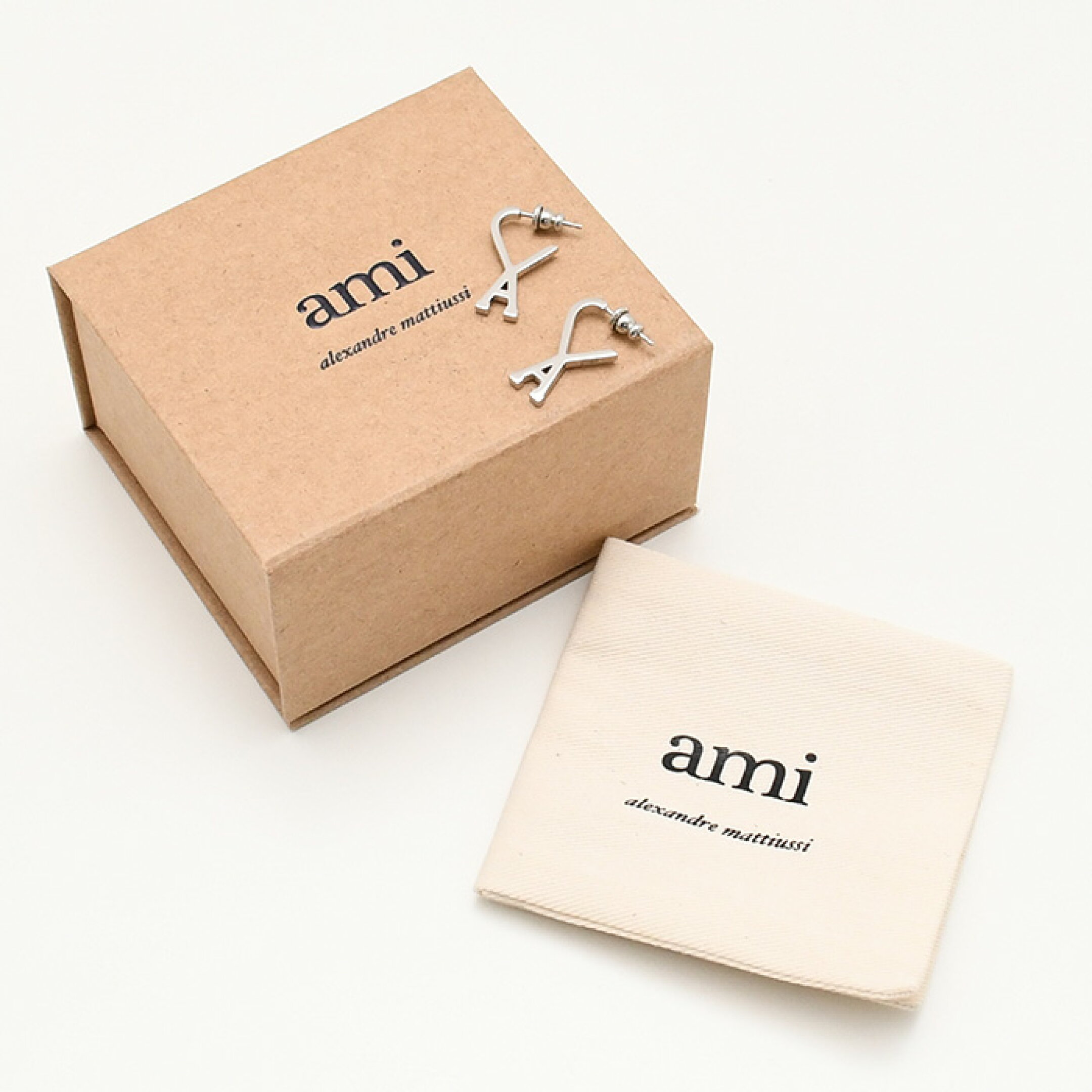 AMI PARIS アミパリス ピアス アクセサリー スモール フープピアス AMI ALEXANDRE MATTIUSSI AMI DE COEUR UJW924 361 メンズ ユニセックス シルバー ゴールド 両耳用 ギフト プレゼント 新品 正規