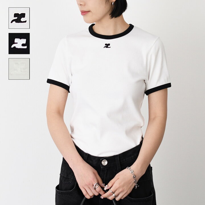 楽天市場】【6/4再入荷】Courreges クレージュ Tシャツ トップス 