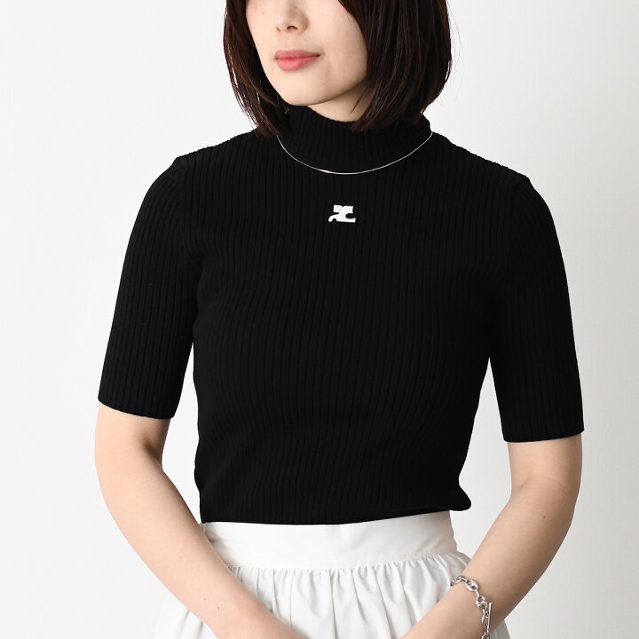 楽天市場】Courreges クレージュ 半袖ニット トップス REEDITION 半袖 