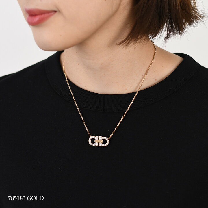 楽天市場】FERRAGAMO フェラガモ アクセサリー ペンダント ダブル 