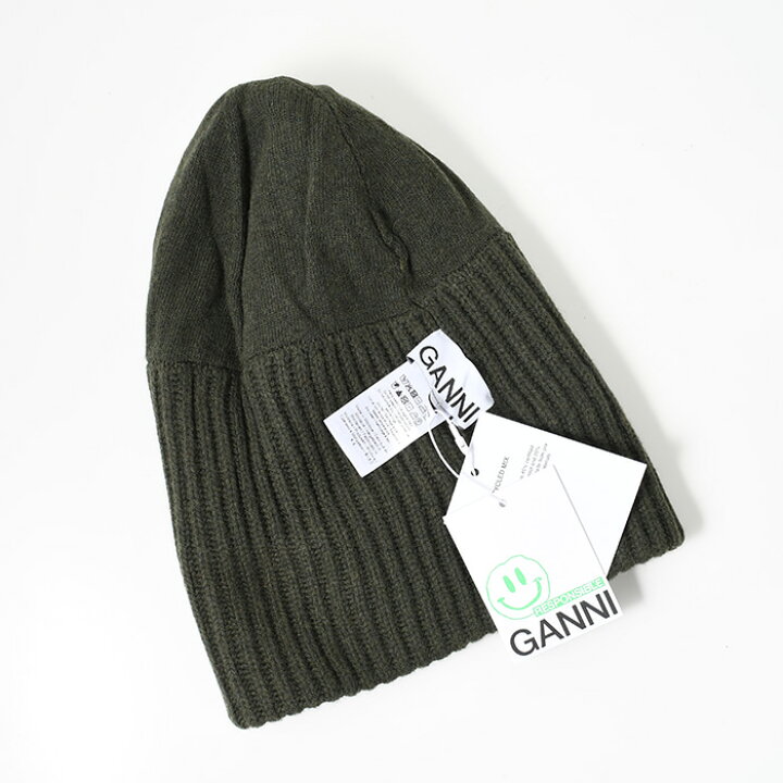 楽天市場】【P10倍&10%OFFクーポン対象】GANNI ガニー ニット帽 帽子 
