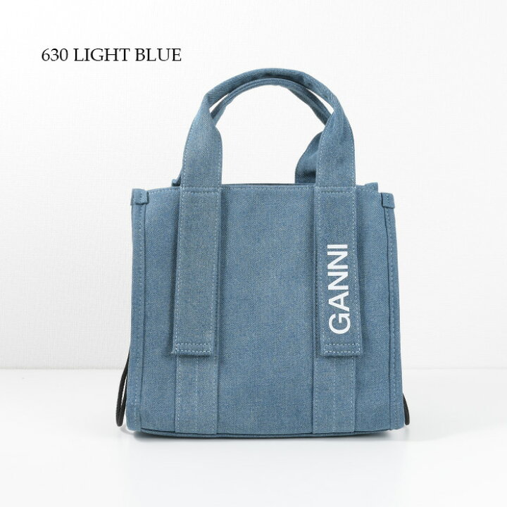 楽天市場】GANNI ガニー バッグ テック デニム ハンドバッグ 