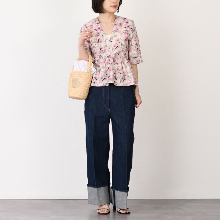 楽天市場】【残りわずか】GANNI ガニー トップス フローラル ブラウス 