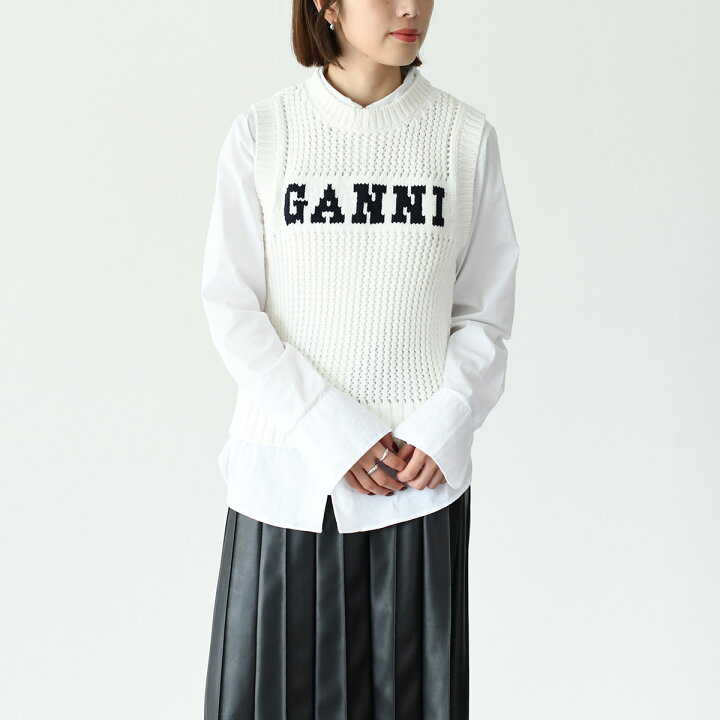楽天市場】【全品P5倍】GANNI ガニー トップス ベスト ニットベスト 