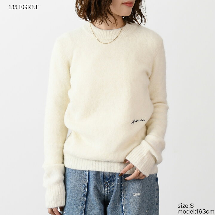 楽天市場】GANNI ガニー トップス ニット セーター BRUSHED O-NECK  