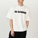 JILSANDER ジルサンダー Tシャツ オーバーサイズ ロゴT J21GC0001J45148 コットン メンズ トップス ロゴ ホワイト 半袖 クルーネック ビッグロゴ incpt