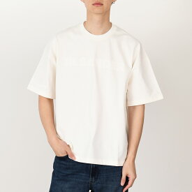JILSANDER ジルサンダー Tシャツ ロゴTシャツ J21GC0168 J20243 メンズ オフホワイト オーバーサイズ 半袖 クルーネック ビッグロゴ incpt