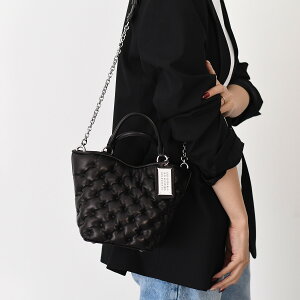 �y���X�g1�_�zMAISON MARGIELA ���]�� �}���W�F�� �n���h�o�b�O �O���� �X���� �G���u���C�_���[ �g�[�g �~�j SB1WD0050 P6434 ���f�B�[�X BLACK �u���b�N �� ���f�B�[�X ���U�[ �V�����_�[�o�b�O �`�F