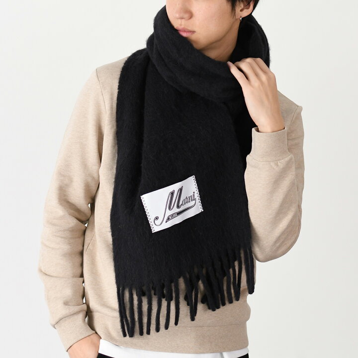 楽天市場】MARNI マルニ マフラー スカーフ ブラッシュドアルパカ製  