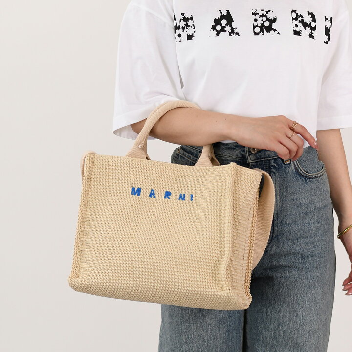 楽天市場】MARNI マルニ バッグ East-Westスモールトートバッグ 