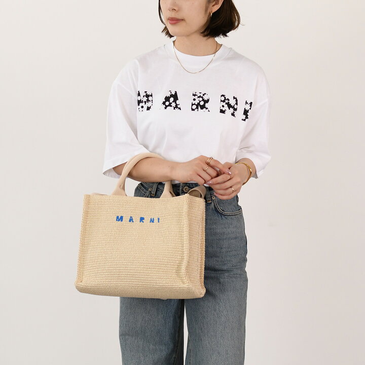 楽天市場】MARNI マルニ バッグ East-Westスモールトートバッグ 