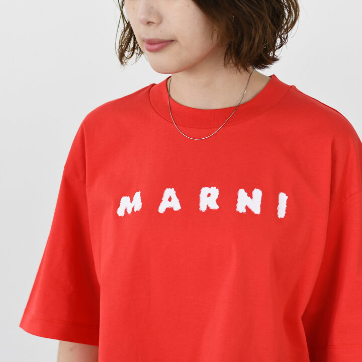 楽天市場】【残りわずか】MARNI マルニ Tシャツ カットソー スクリブル 