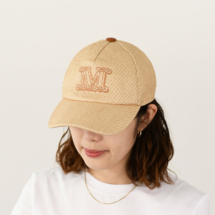 楽天市場】Max Mara マックスマーラ 帽子 キャップ ラフィア ルック 