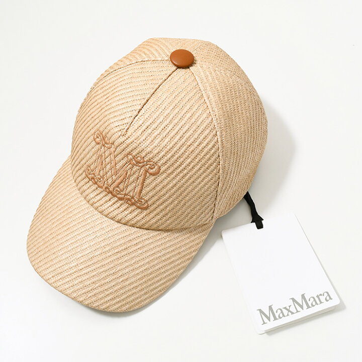 楽天市場】Max Mara マックスマーラ 帽子 キャップ ラフィア ルック 