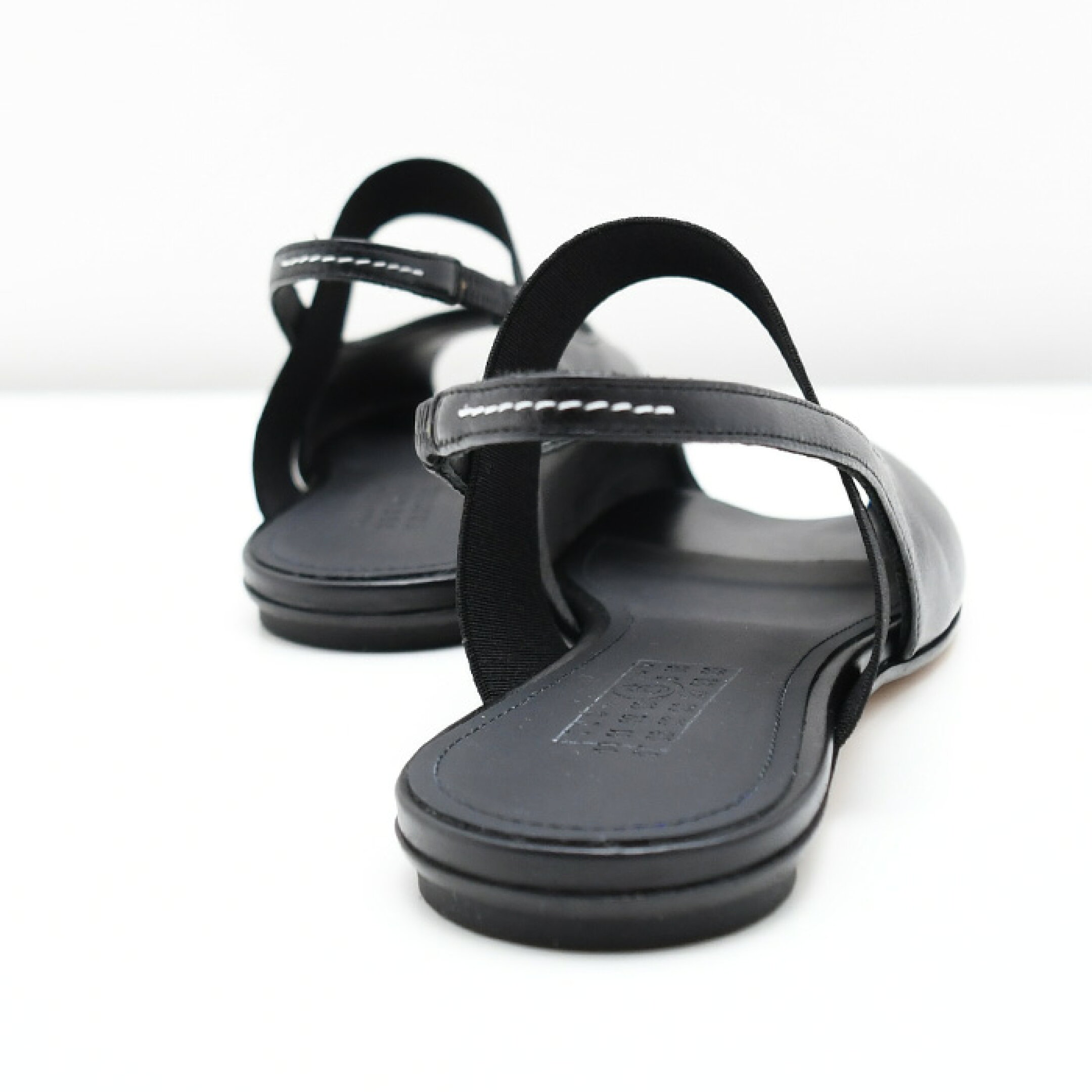 MM6 MAISON MARGIELA エムエムシックス サンダル メゾン マルジェラ アナトミック ニューメリック スリングバックシューズ S59WP0212 P3628 レディース ブラック オープントゥ ローヒール 0317snscp