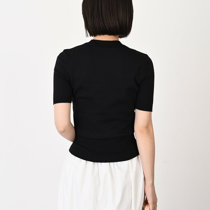楽天市場】PATOU パトゥ ニット トップス KN068 8045 レディース PATOU ニット半袖ブラック
