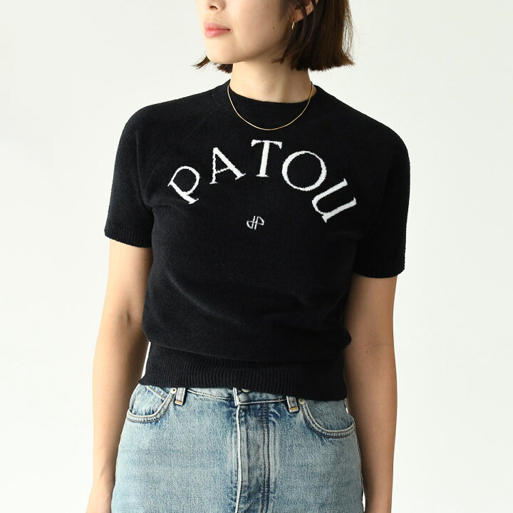 楽天市場】PATOU パトゥ ニット トップス 半袖ニット コットン ジャ 