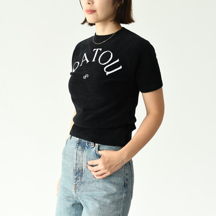 楽天市場】PATOU パトゥ ニット トップス 半袖ニット コットン ジャ 