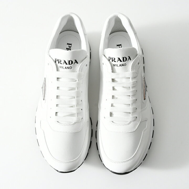 楽天市場】PRADA プラダ スニーカー PRAX ブラッシュドレザー Re-Nylon 