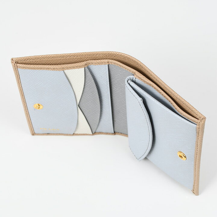 楽天市場】PRADA プラダ 財布 SAFFIANO バイカラー 2つ折り財布 二 