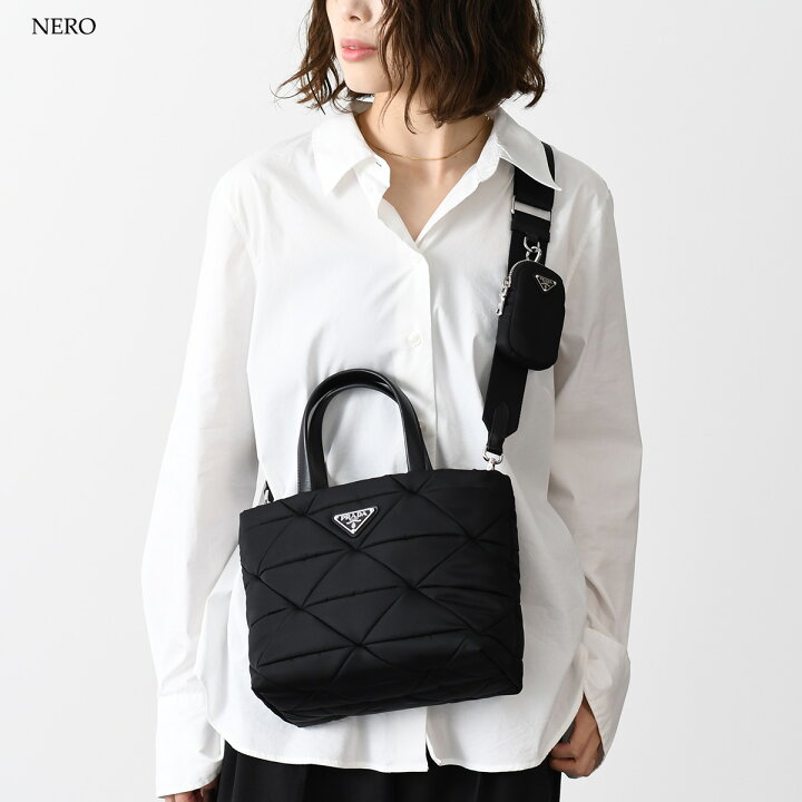 楽天市場】PRADA プラダ バッグ Re-Nylon パデッド トートバッグ  