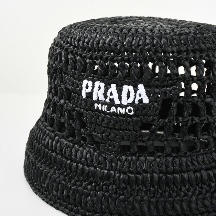 楽天市場】【P10倍&10%OFF対象】PRADA プラダ バケットハット 帽子 