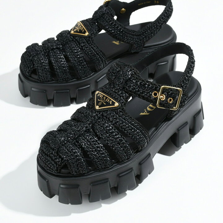 楽天市場】PRADA プラダ ケージサンダル モノリス クロシェ 1X138 3L8W 