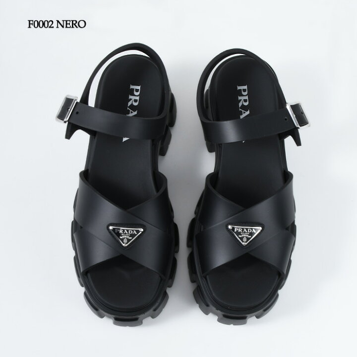 楽天市場】PRADA プラダ モノリス ラバー サンダル シューズ 1X382N  