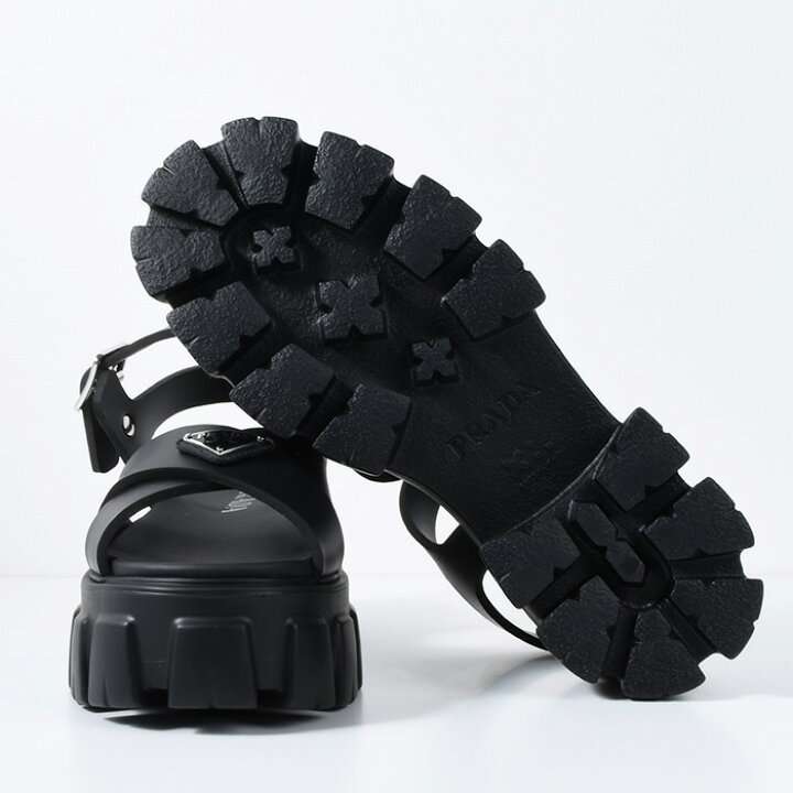 楽天市場】PRADA プラダ モノリス ラバー サンダル シューズ 1X382N 