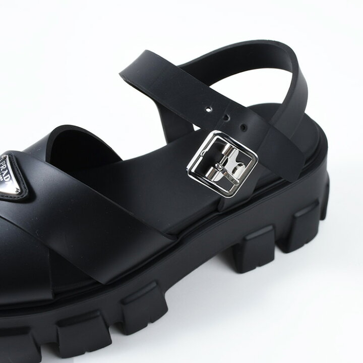 楽天市場】PRADA プラダ モノリス ラバー サンダル シューズ 1X382N 