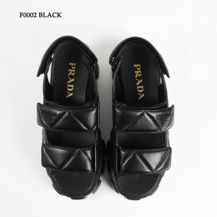 楽天市場】【P5倍&5％OFFクーポン】PRADA プラダ レザーサンダル  