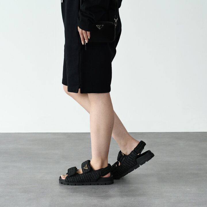 PRADA プラダ エナメル サンダル 箱あり 36 23㎝（PRADA - プラダ 