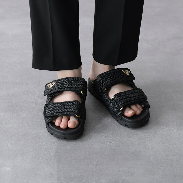楽天市場】【P3倍&10％OFFクーポン対象】PRADA プラダ サンダル  