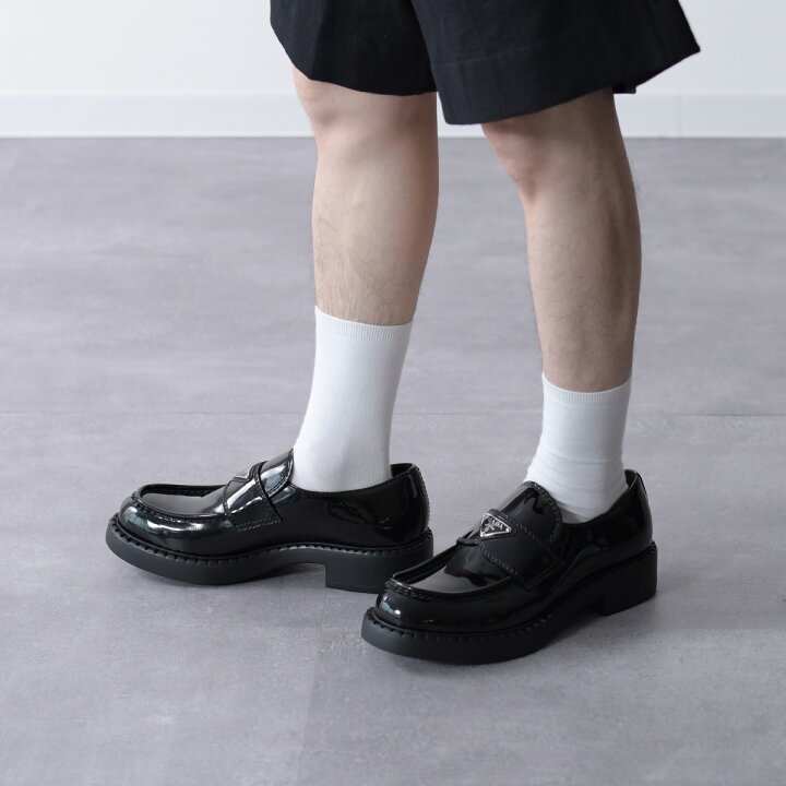 楽天市場】PRADA プラダ シューズ パテントレザー ローファー 2DE127 