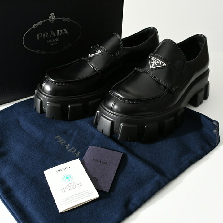 楽天市場】PRADA プラダ ローファー シューズ 2DE129 B4L 靴 NERO 