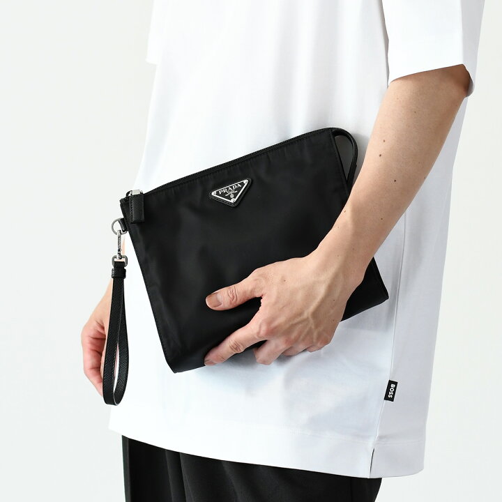 楽天市場】PRADA プラダ リナイロン ポーチ クラッチバッグ Re-Nylon x 