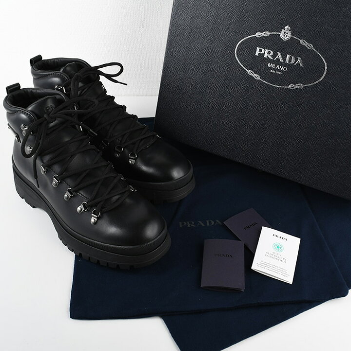 楽天市場】PRADA プラダ ブーツ ブーティー シューズ Brixxen レザー 
