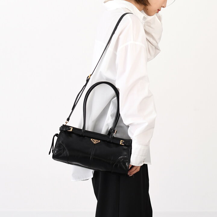 楽天市場】PRADA プラダ バッグ 鞄 ボニー Bonnie ミディアム レザー 