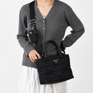 �y�c��킸���zPRADA �v���_ �o�b�O Re-Nylon �p�f�b�h �g�[�g�o�b�O 1BG373 RDJN ���f�B�[�X 2WAY �V�����_�[�o�b�O �|�[�` �n���h�o�b�O ���S �i�C���� �� �u���b�N �V���v��