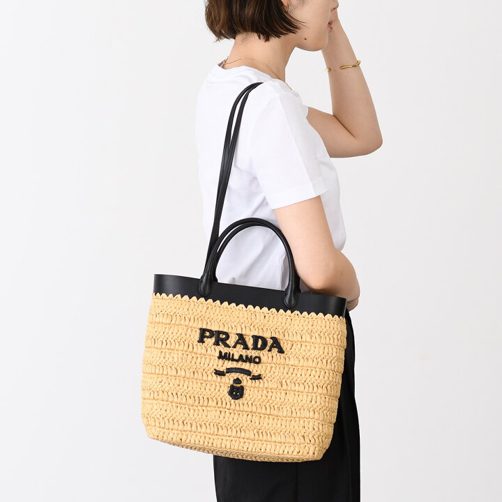 楽天市場】【ラスト1点】PRADA プラダ かごバッグ ハンドバッグ 
