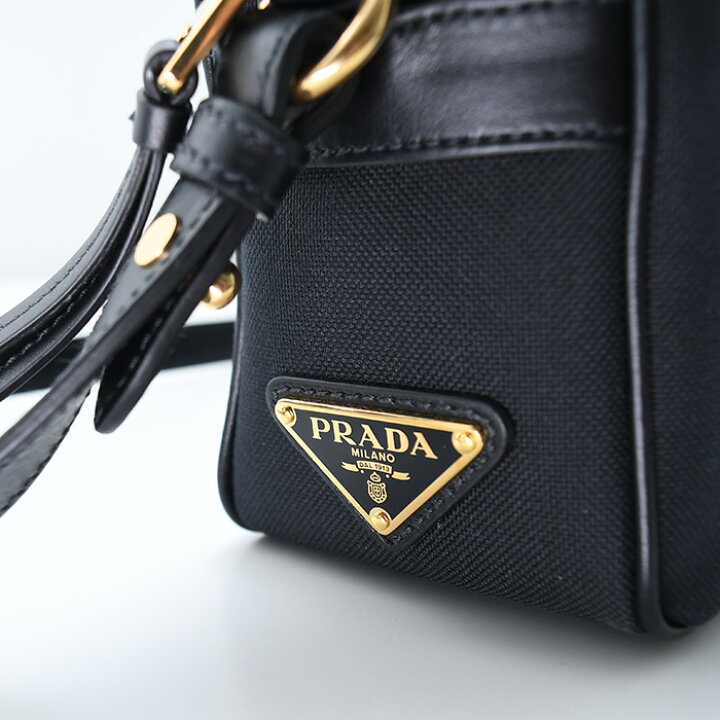 楽天市場】PRADA プラダ ロゴ ジャガード ナイロン カメラバッグ 