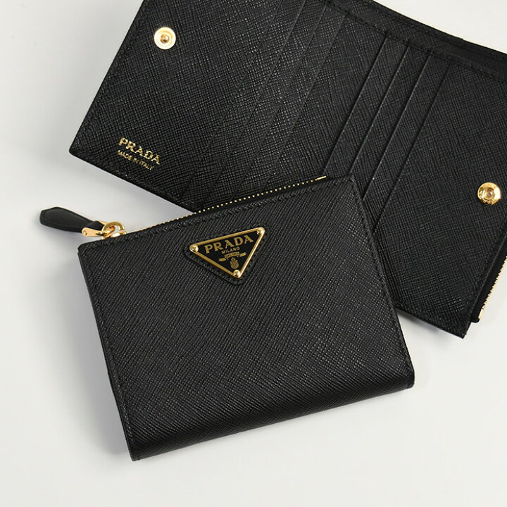 楽天市場】PRADA プラダ ウォレット 財布 折りたたみ財布 サフィアーノ 