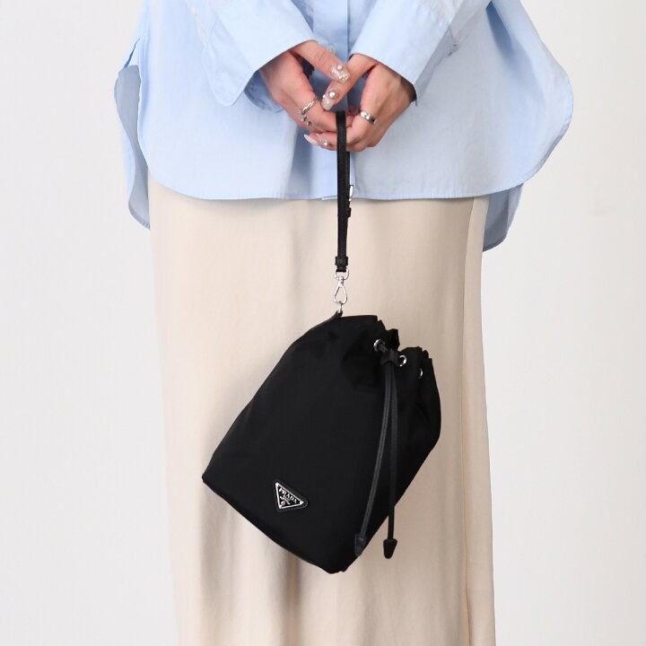 楽天市場】PRADA プラダ バッグ 鞄 Re-Naylon ポーチバッグ 1NS369 