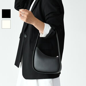 THE ROW ザ・ロウ バッグ ハーフムーン Half Moon レザー ショルダーバッグ ハンドバッグ W1249 L52 レディース ブラック アイボリー ハーフムーン カーフレザー