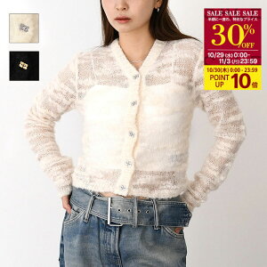 y10/30P10{b30OFFΏہzGANNI Kj[ jbg gbvX J[fBK ALPACA MOHAIR BOUCLE CARDIGAN K2254 K2315 fB[X zCg ubN tg{^  sstmcp